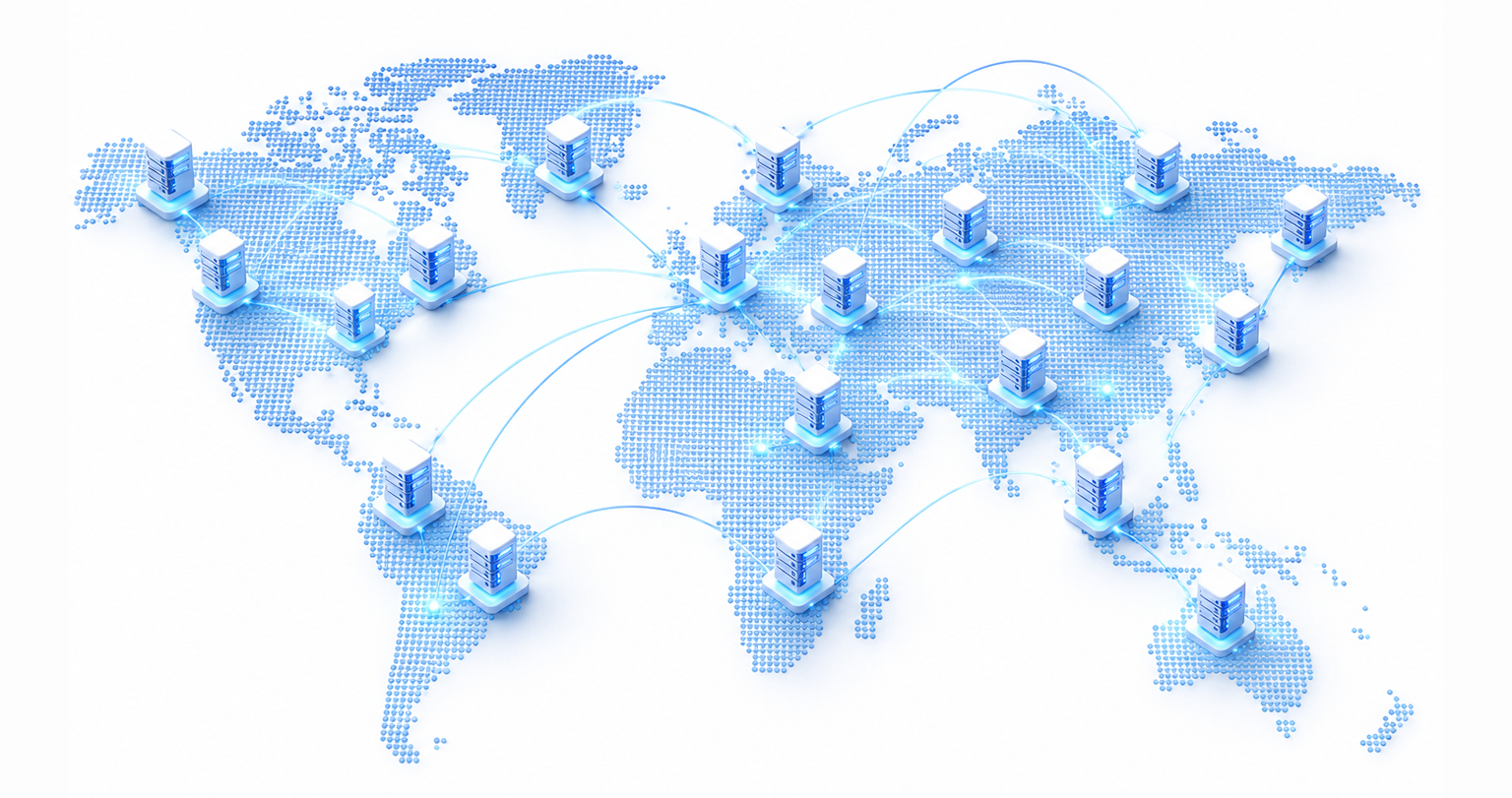 Карта серверов Nevoro VPN